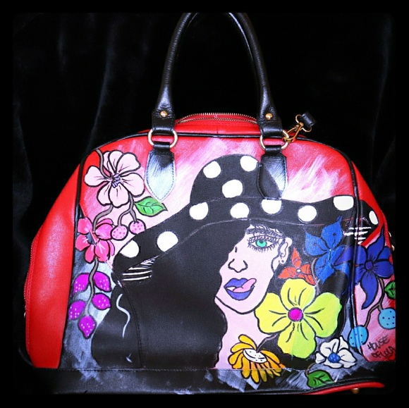 Genuine Italian Leather Handbag/ Satchel - Picture 1 of 8